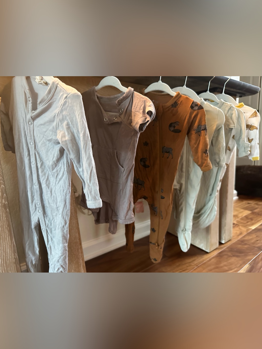 6x - Kyte Baby 0-3m - Neutral And Rust Mixed Sleepwear Set